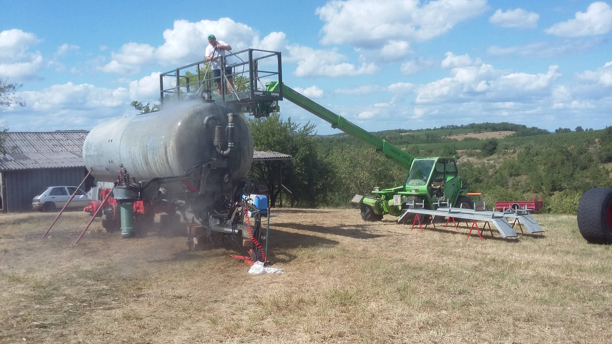 Mantenimiento y reparación de esparcidores de purines